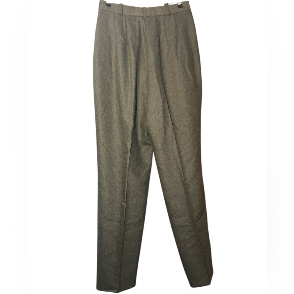 Vintage Wool Pleated High Waisted Trousers - Picture 3 of 7